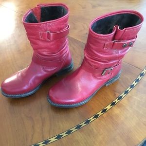 Eric Michael Red leather Boots